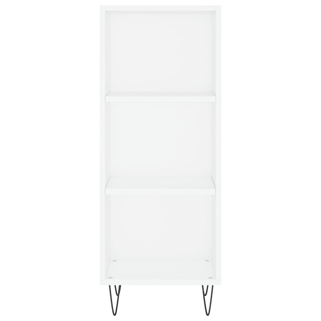 vidaXL Skříň highboard bílá s vysokým leskem 34,5x32,5x180 cm kompozit