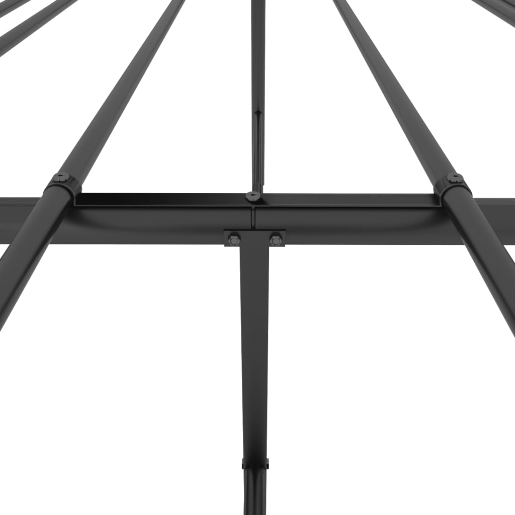 vidaXL Kovový rám postele černý 183 x 213 cm