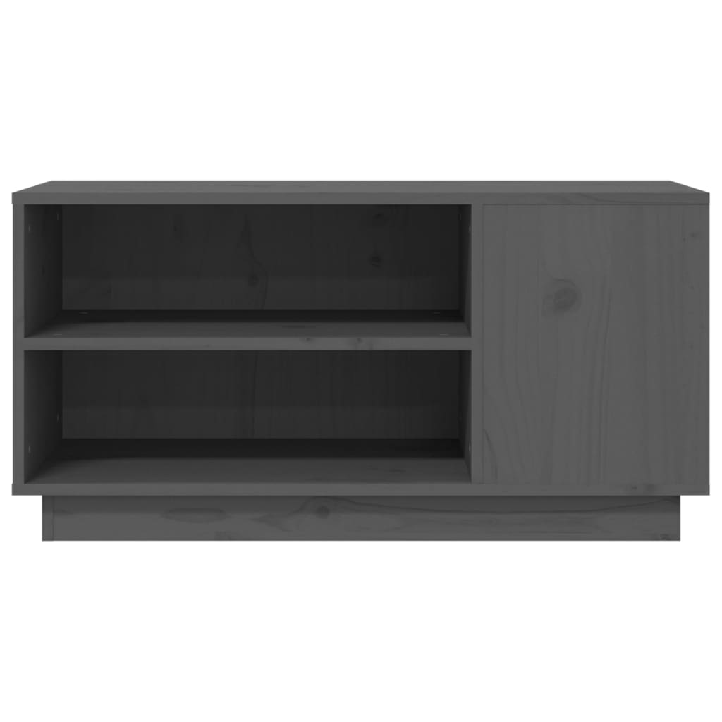vidaXL TV skříňka šedá 80 x 35 x 40,5 cm masivní borové dřevo