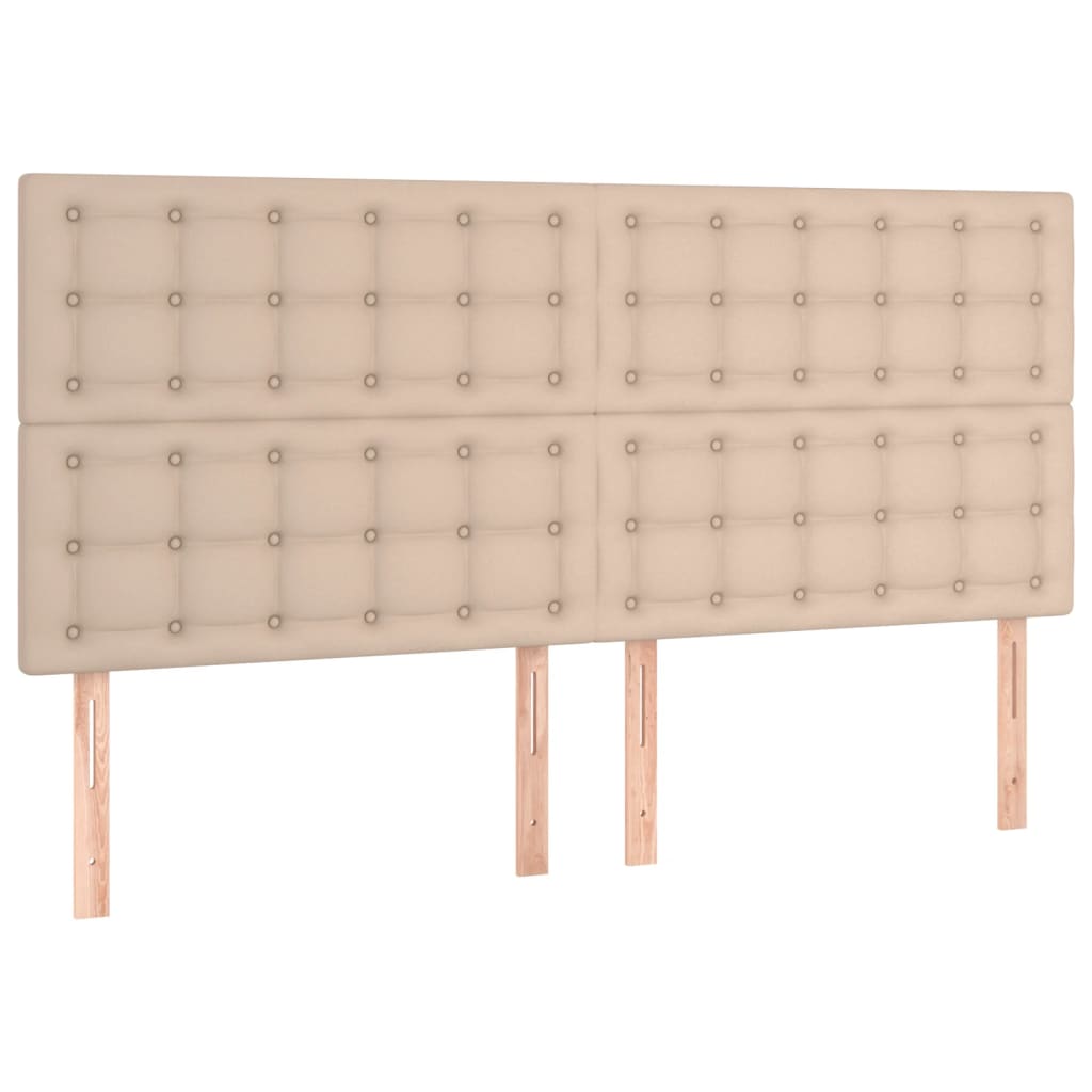 vidaXL Box spring postel s matrací cappuccino 160x200 cm umělá kůže