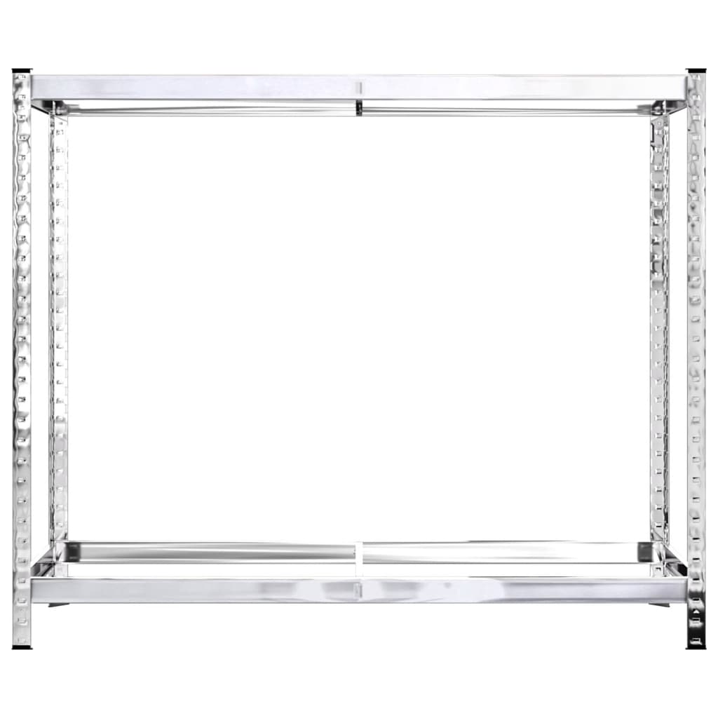 vidaXL 2patrové regály na pneumatiky 4 ks stříbrné 110x40x110 cm ocel