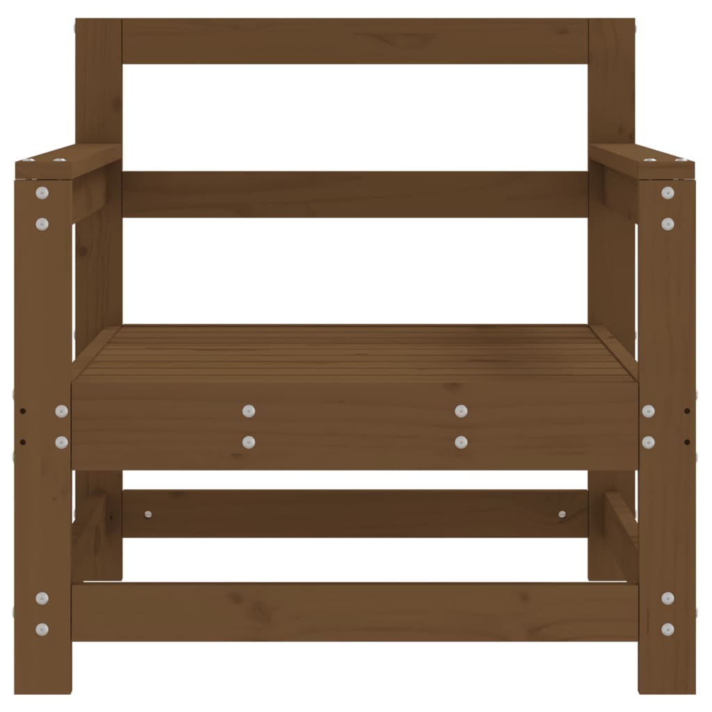 vidaXL Zahradní židle 2 ks medově hnědé masivní borové dřevo