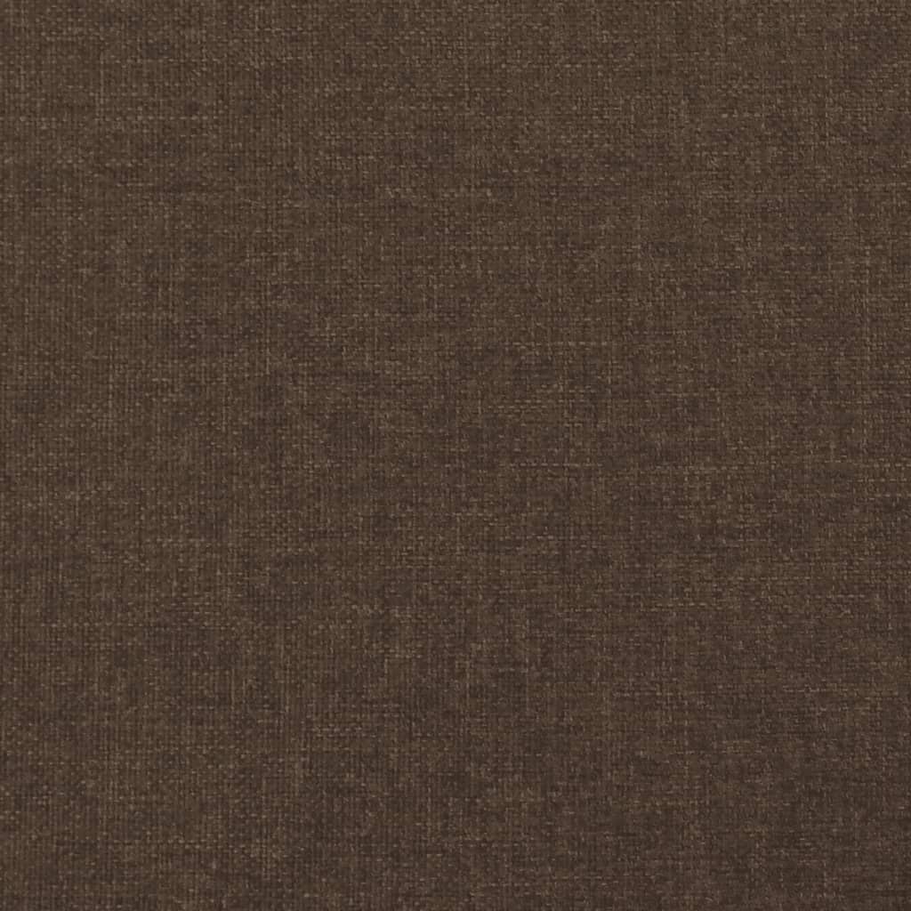 vidaXL Box spring postel s matrací tmavě hnědá 120x190 cm textil