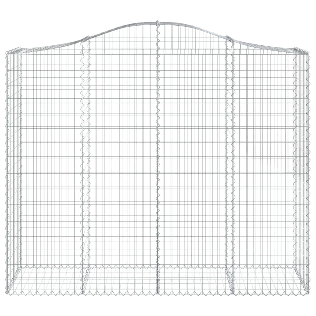 vidaXL Klenuté gabionové koše 20ks 200x50x160/180cm pozinkované železo