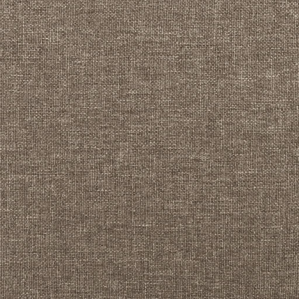 vidaXL Čelo postele 2 ks taupe 100x5x78/88 cm textil