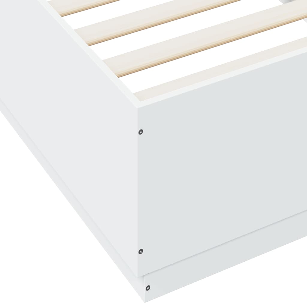 vidaXL Rám postele bílý 100 x 200 cm kompozitní dřevo