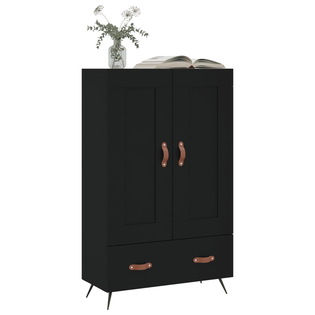 vidaXL Skříň highboard černá 69,5 x 31 x 115 cm kompozitní dřevo