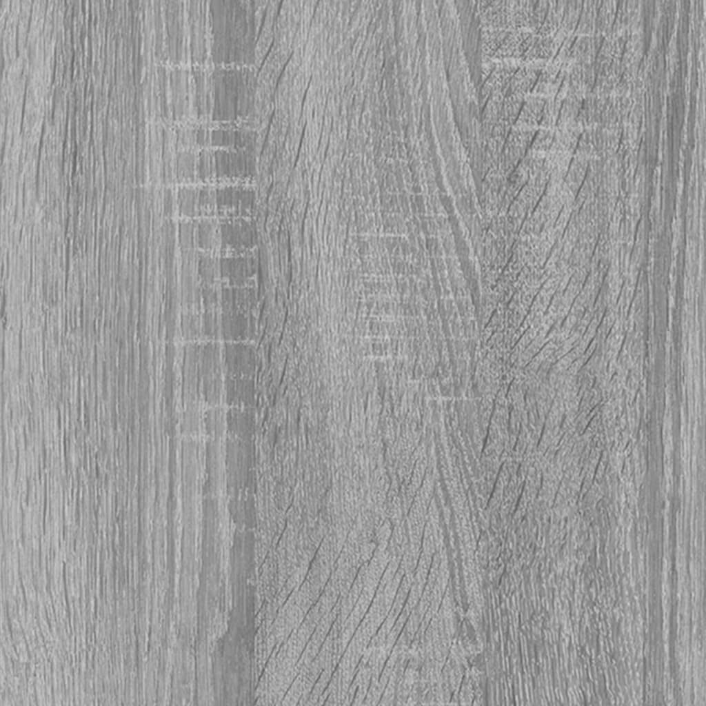 vidaXL Nástěnné obdélníkové police 2 ks šedé sonoma 100 x 15 x 30 cm