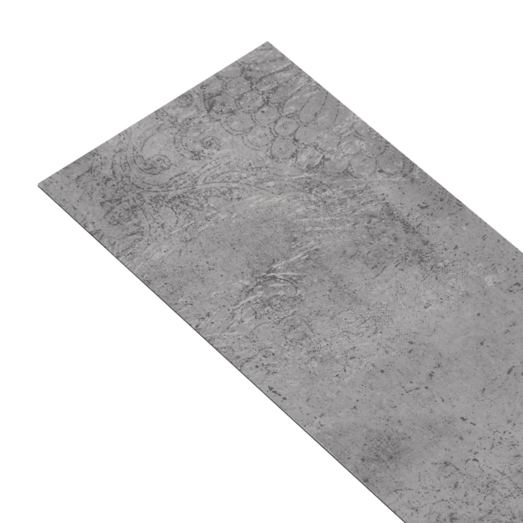 vidaXL Nesamolepicí PVC podlahová prkna 5,26 m² 2 mm cementově hnědá