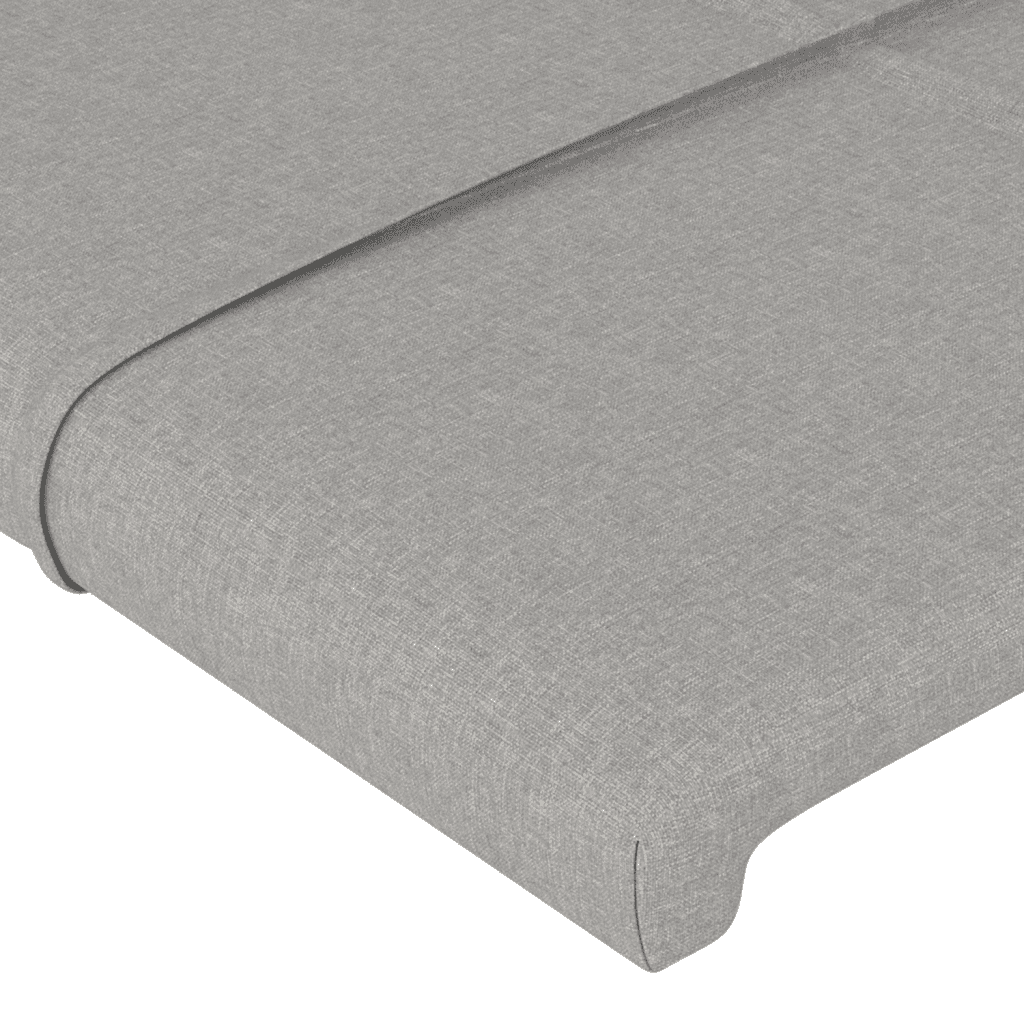 vidaXL Box spring postel s matrací světle šedá 90x200 cm textil