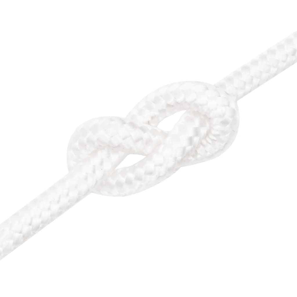 vidaXL Lodní lano celobílé 12 mm 250 m polypropylen