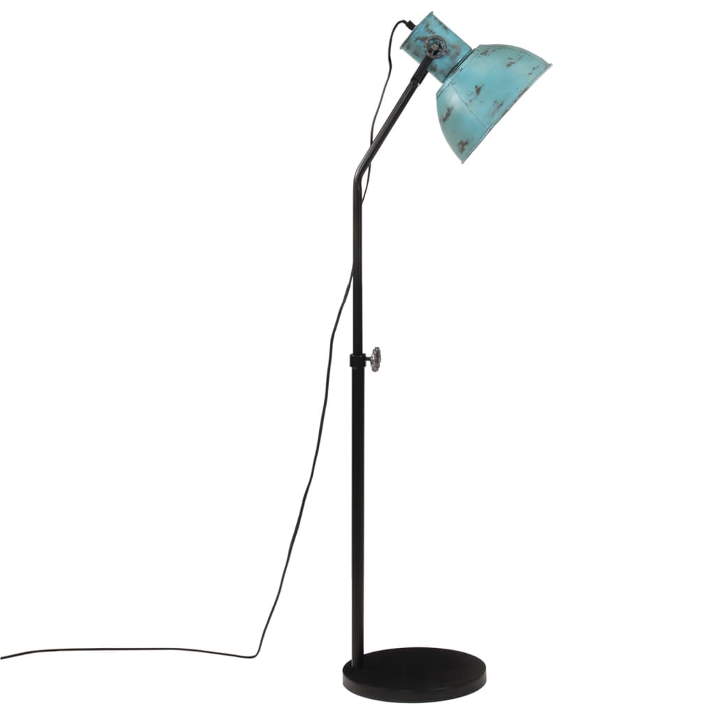 vidaXL Stojací lampa 25 W modrá patina 30 x 30 x 90–150 cm E27