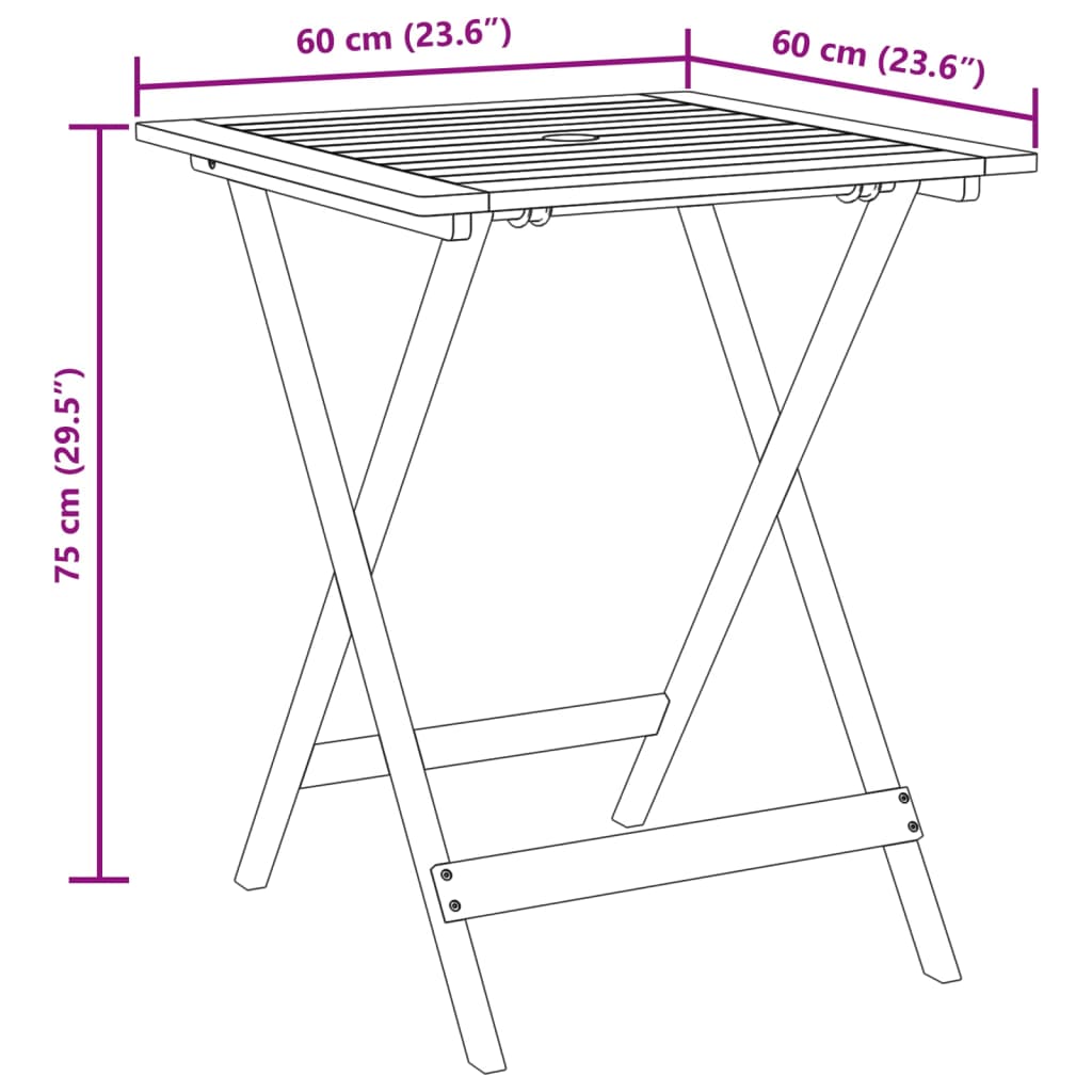 vidaXL 3dílný bistro set taupe textil a masivní dřevo