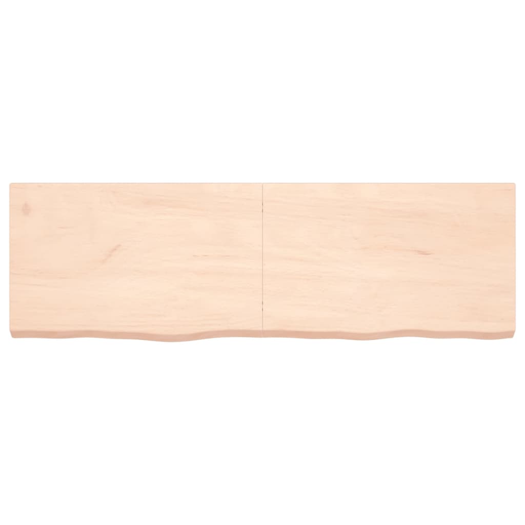 vidaXL Stolní deska 160x50x(2-6) cm neošetřený masivní dubové dřevo