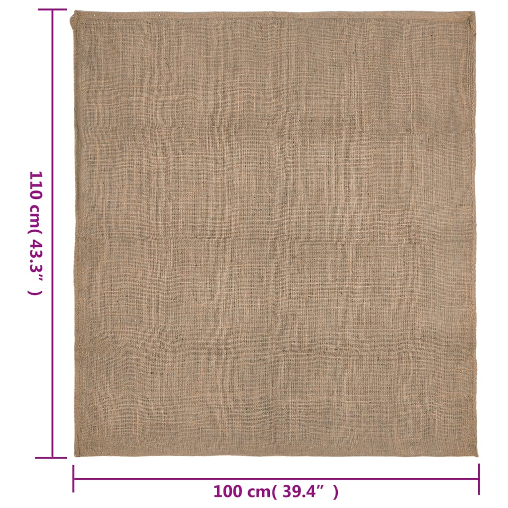 vidaXL Jutové pytle 30 ks 100 x 110 cm 100% juta 220 g/m²