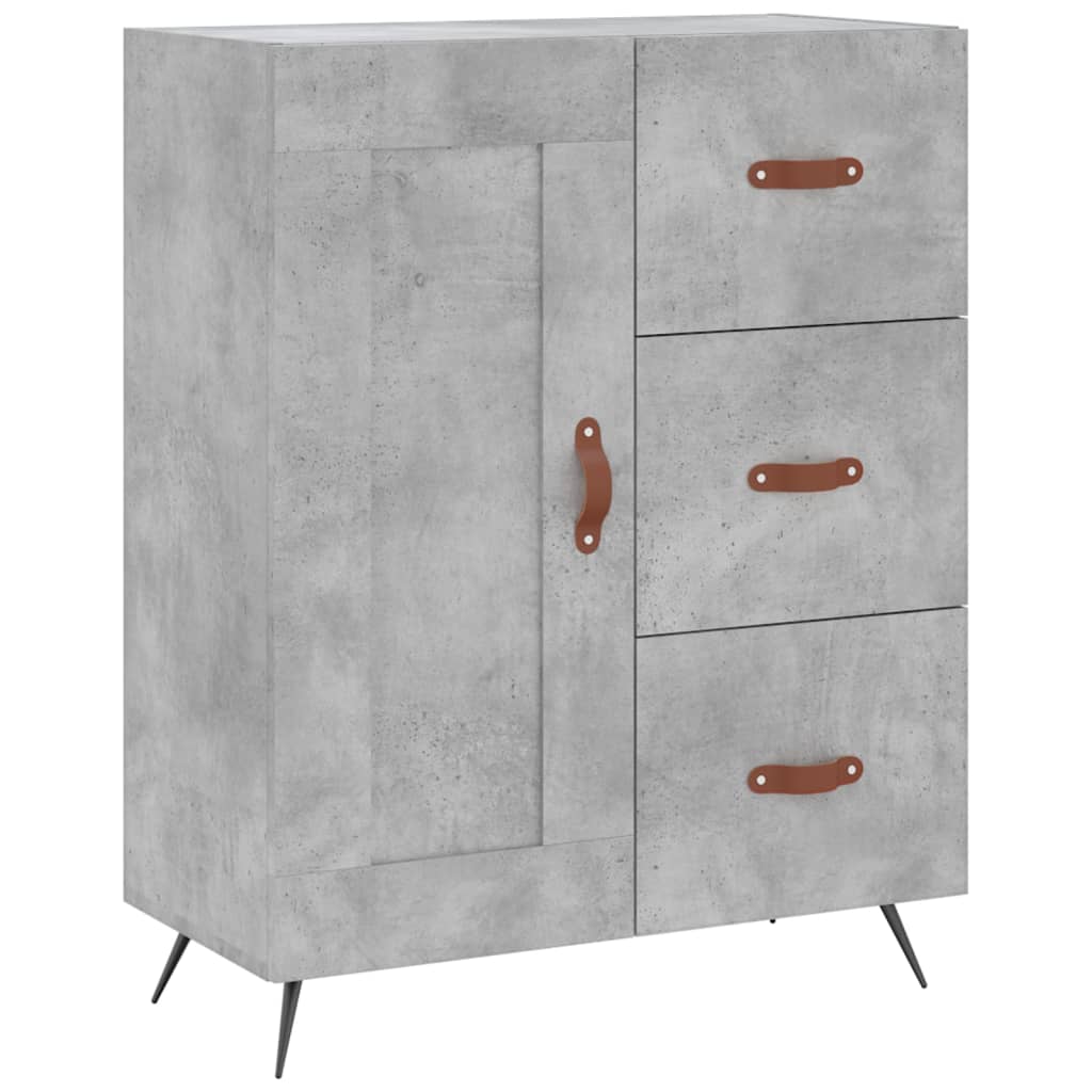 vidaXL Skříň highboard betonově šedá 69,5x34x180 cm kompozitní dřevo