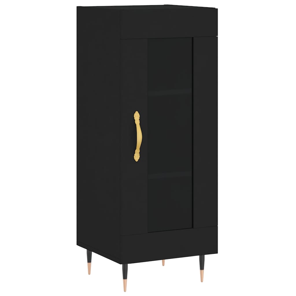 vidaXL Skříň highboard černá 34,5 x 34 x 180 cm kompozitní dřevo