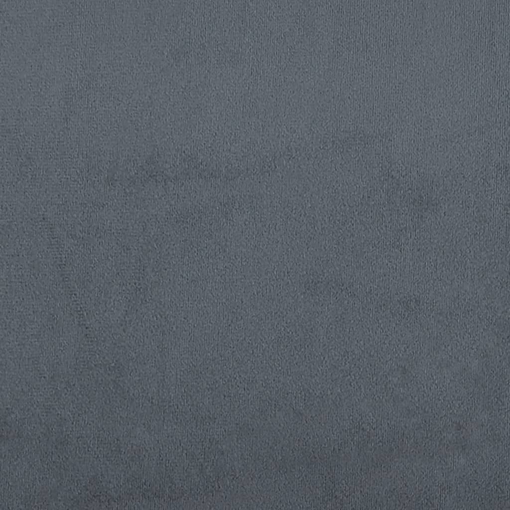 vidaXL Lavice s polštáři tmavě šedá 120,5 x 65 x 75 cm samet