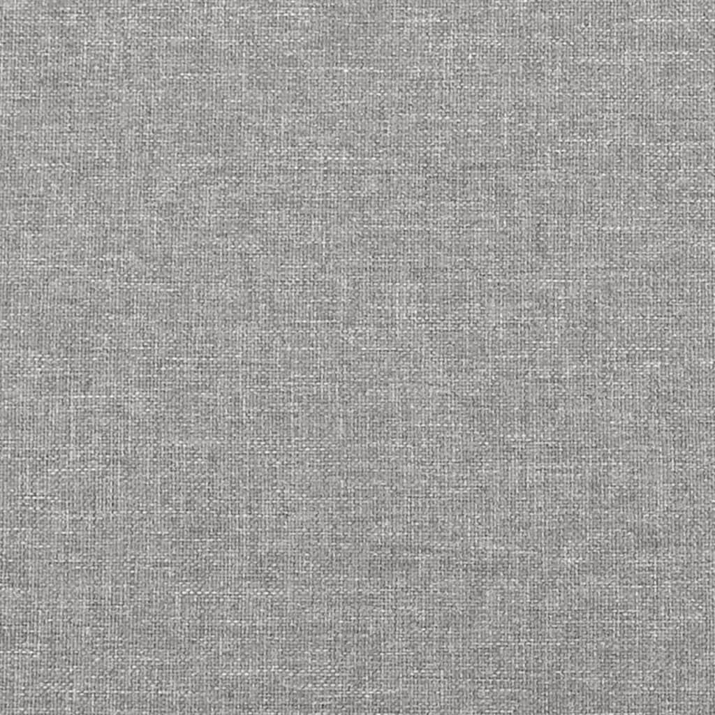 vidaXL Box spring postel s matrací světle šedá 90x200 cm textil