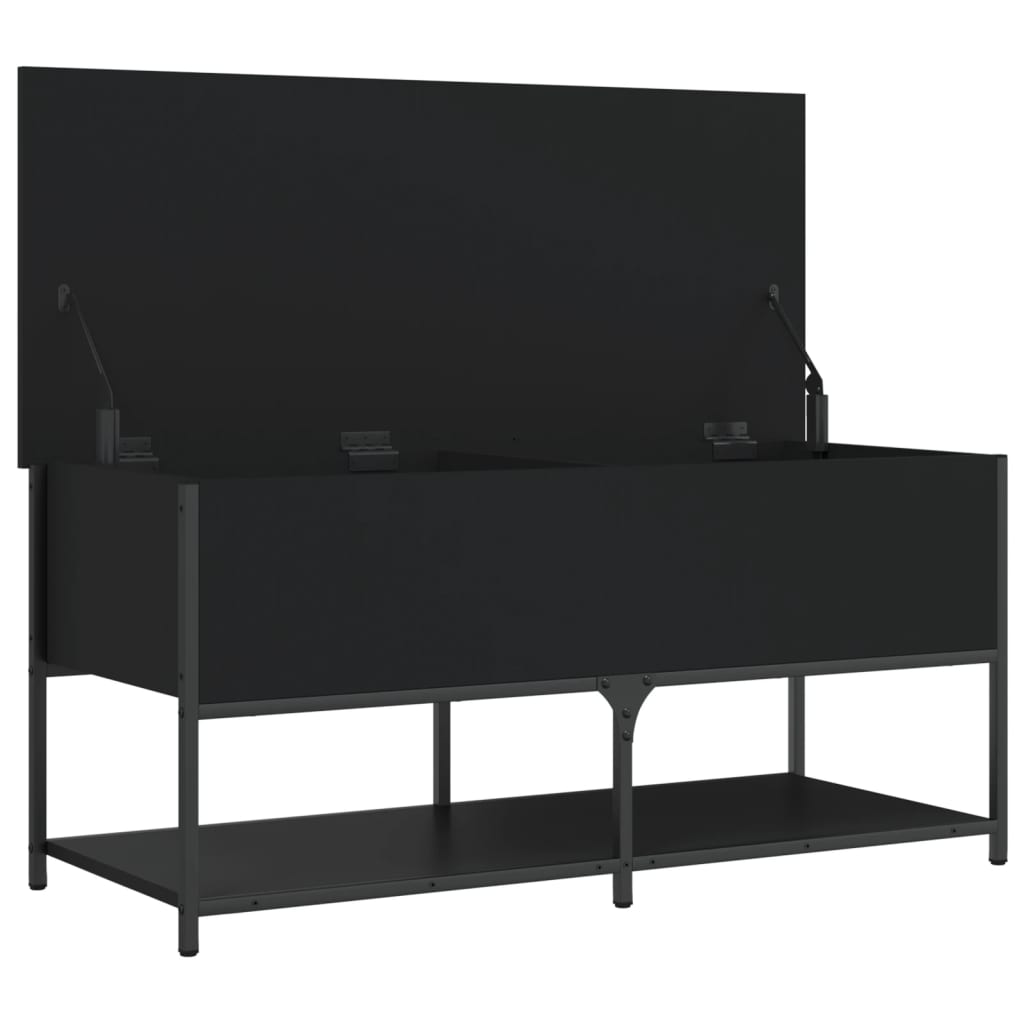 vidaXL Úložná lavice černá 100 x 42,5 x 47 cm kompozitní dřevo