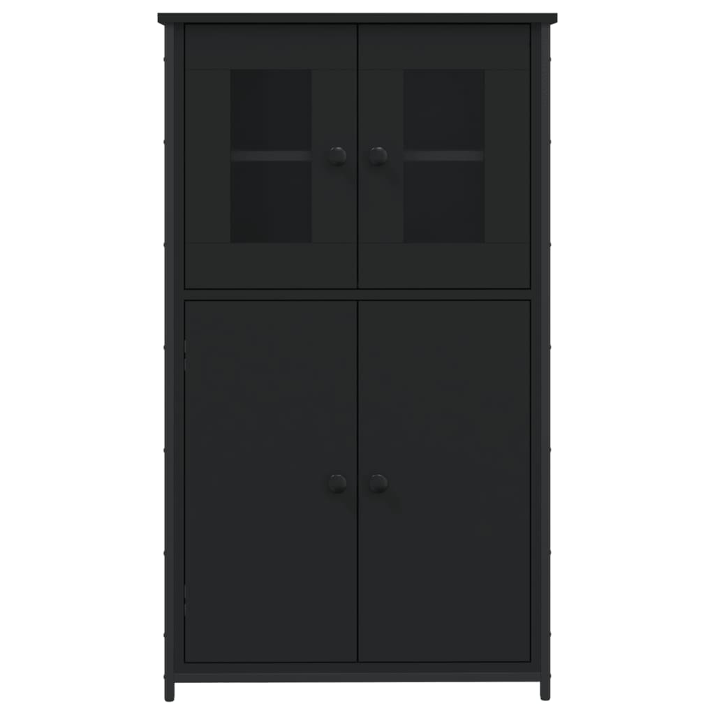 vidaXL Skříň highboard černá 62 x 32 x 106,5 cm kompozitní dřevo