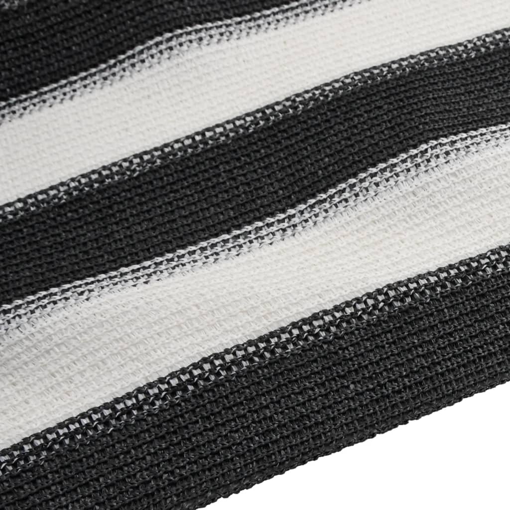 vidaXL Stínicí tkanina antracitová a bílá 1,5 x 25 m HDPE 75 g/m²