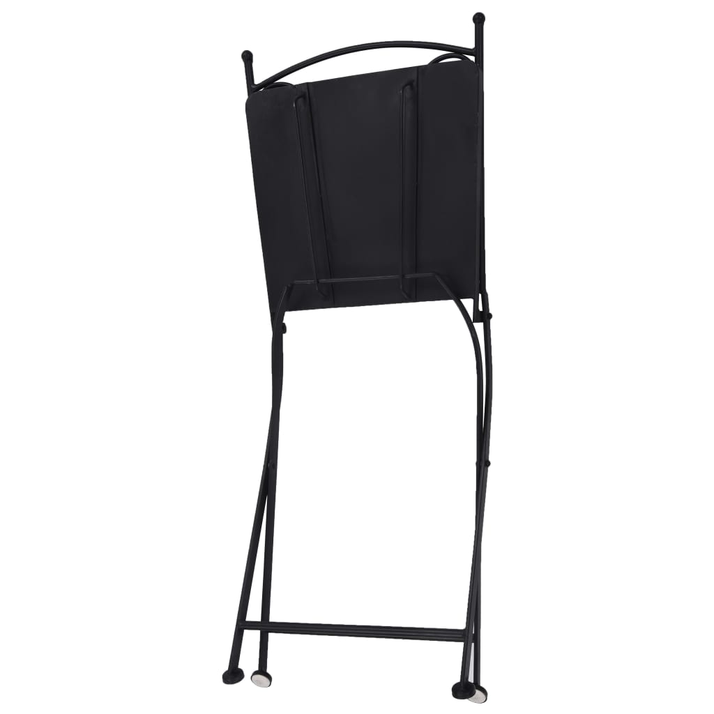 vidaXL 3dílný mozaikový bistro set keramický šedý