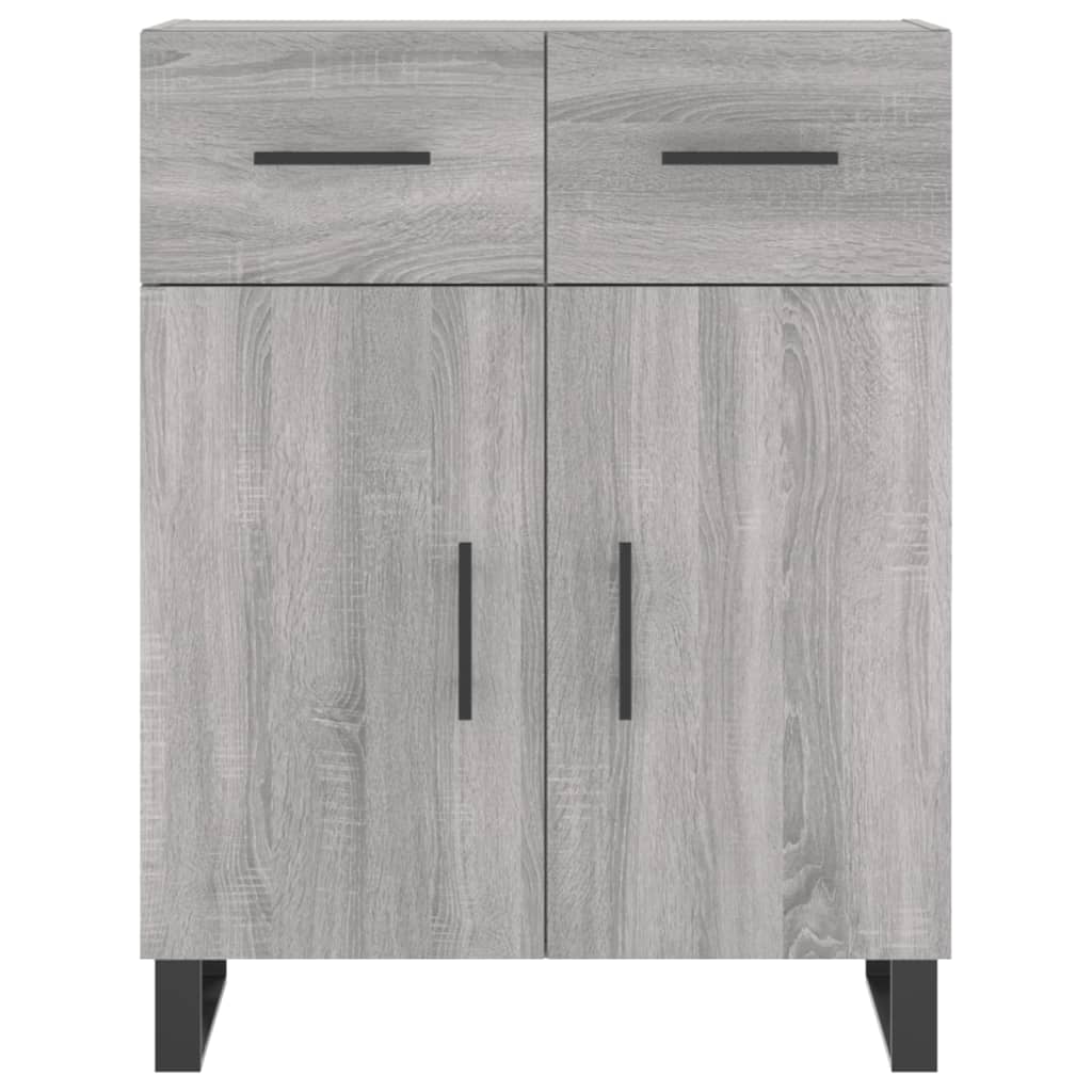 vidaXL Skříň highboard šedá sonoma 69,5 x 34 x 180 cm kompozitní dřevo