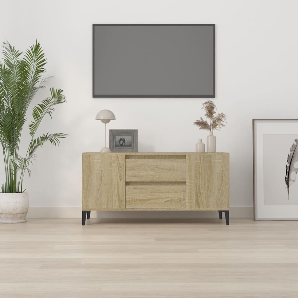 vidaXL TV skříňka dub sonoma 102x44,5x50 cm kompozitní dřevo