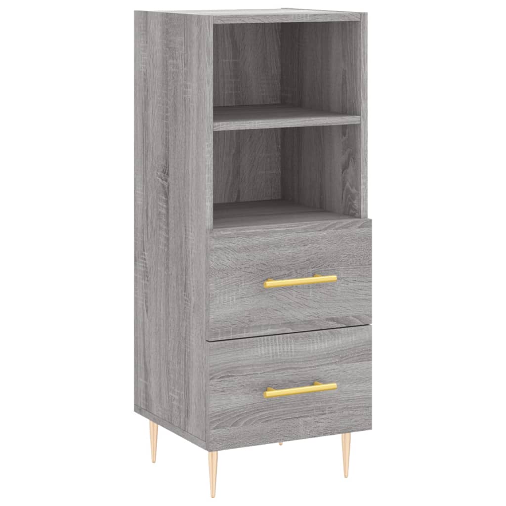 vidaXL Skříň highboard šedá sonoma 34,5 x 34 x 180 cm kompozitní dřevo