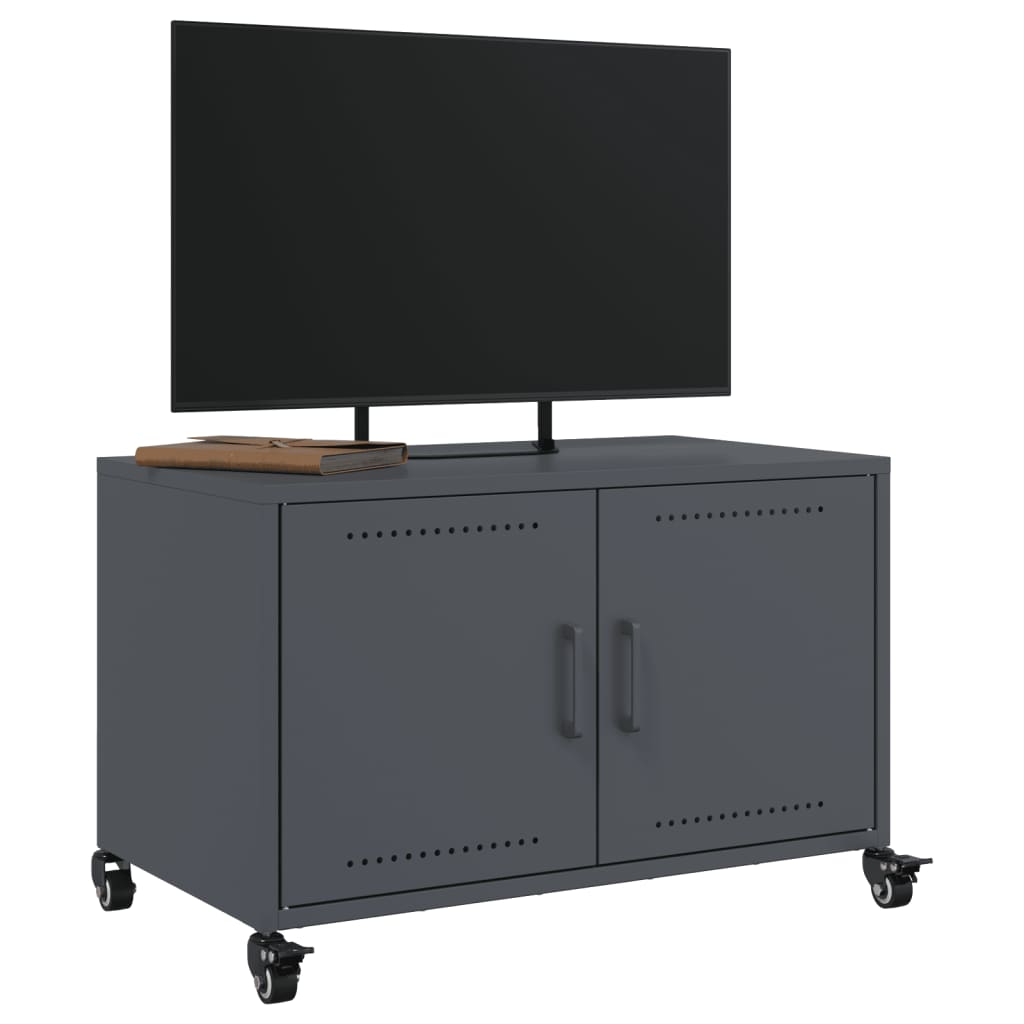 vidaXL TV skříňka antracitová 68 x 39 x 43,5 cm ocel