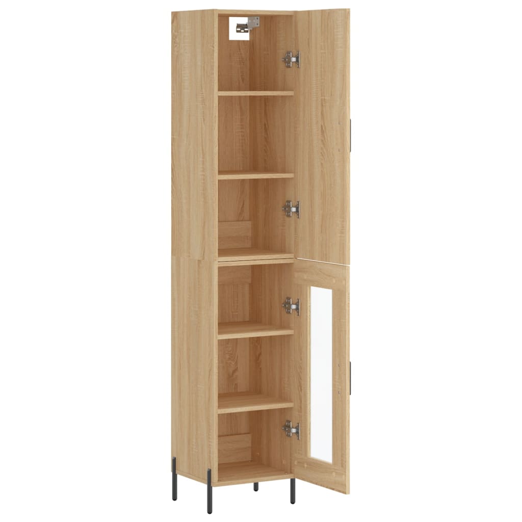 vidaXL Skříň highboard dub sonoma 34,5 x 34 x 180 cm kompozitní dřevo