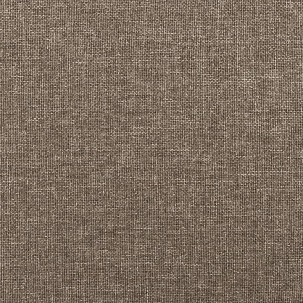 vidaXL Box spring postel s matrací a LED taupe 120x190 cm textil