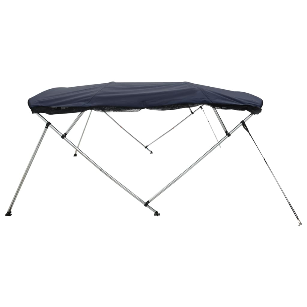 vidaXL Bimini stříška se 4 oblouky a bočnicemi 243x(200–213)x137 cm