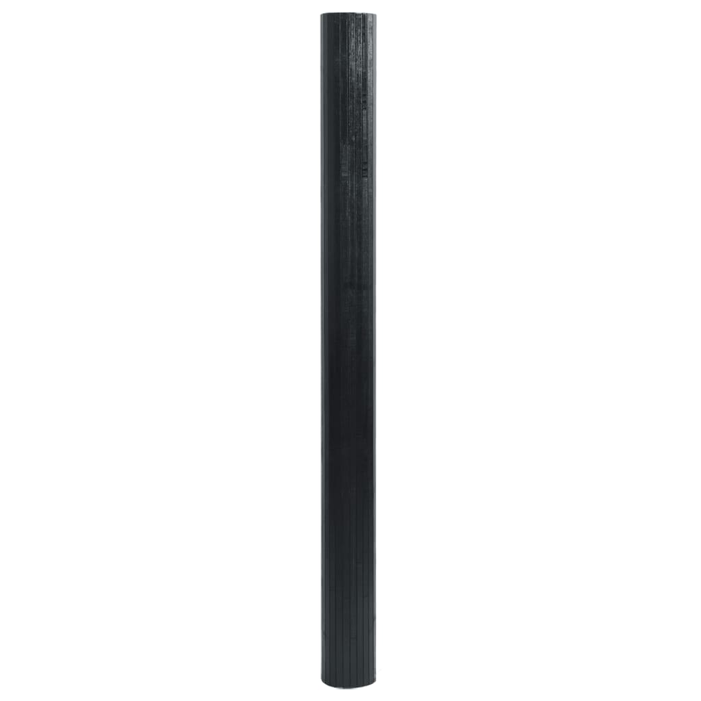 vidaXL Koberec obdélníkový černý 60 x 500 cm bambus