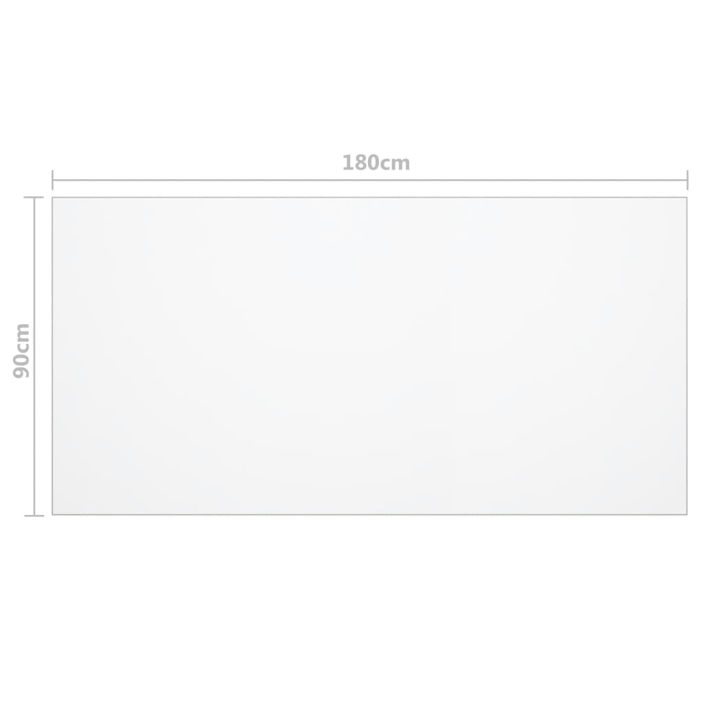 vidaXL Ochranná fólie na stůl průhledná 180 x 90 cm 2 mm PVC