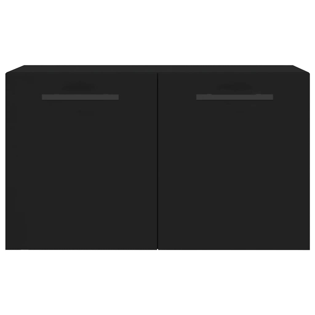 vidaXL Nástěnná skříňka černá 60 x 36,5 x 35 cm kompozitní dřevo