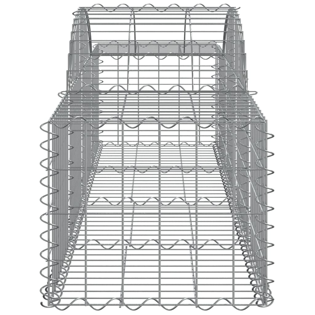 vidaXL Klenuté gabionové koše 9 ks 200x50x40/60 cm pozinkované železo