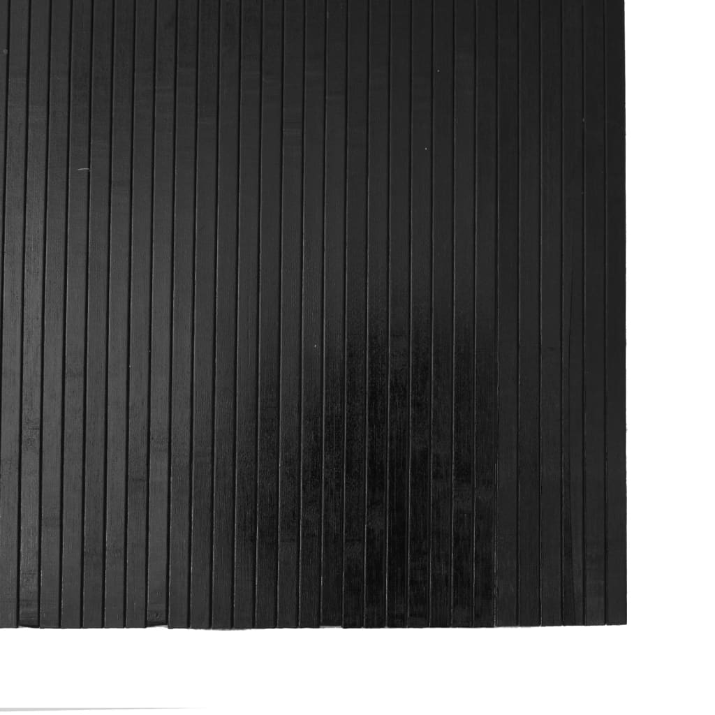 vidaXL Koberec obdélníkový černý 80 x 300 cm bambus