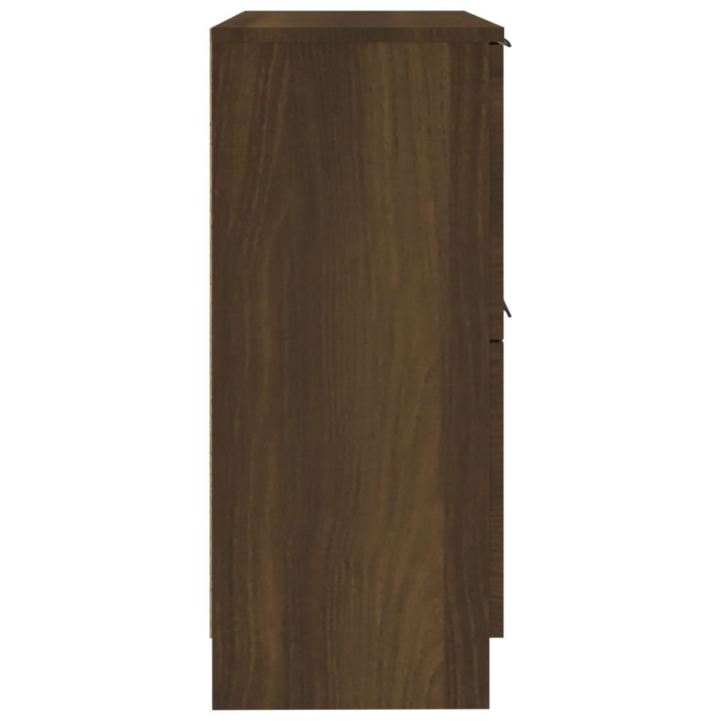 vidaXL Příborníky 2 ks hnědý dub 30 x 30 x 70 cm kompozitní dřevo