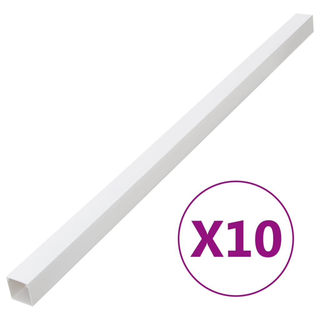 vidaXL Kabelová lišta 100 x 40 mm 10 m PVC