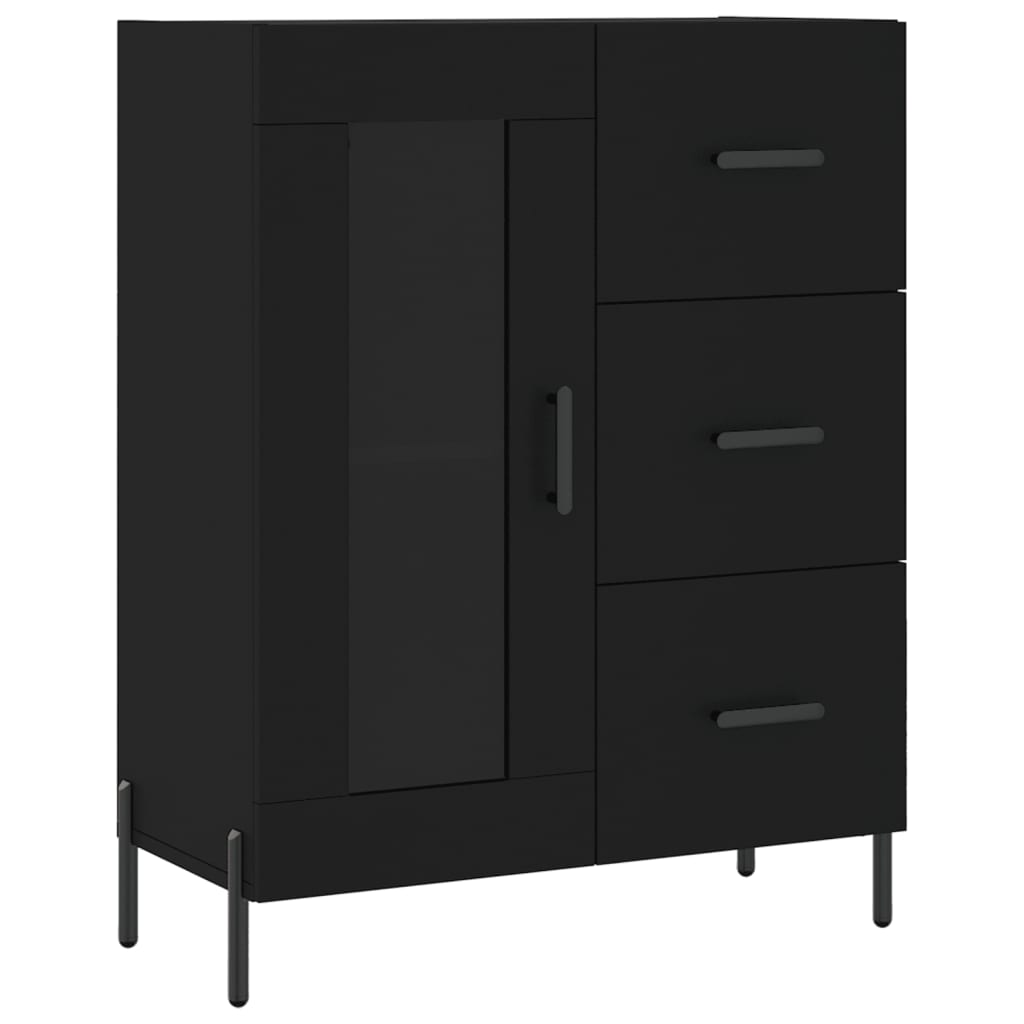 vidaXL Skříň highboard černá 69,5 x 34 x 180 cm kompozitní dřevo