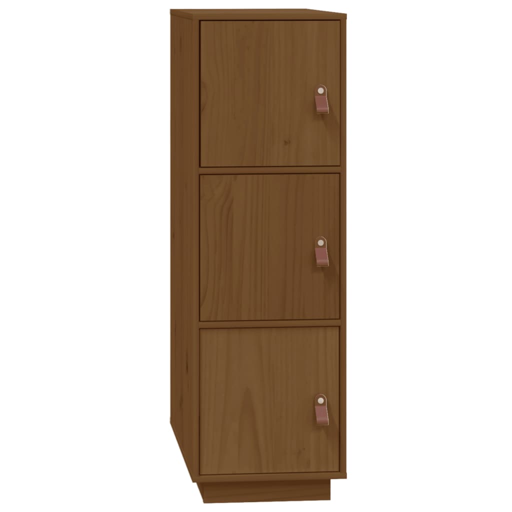 vidaXL Skříň highboard medově hnědá 34x40x108,5 cm masivní borovice