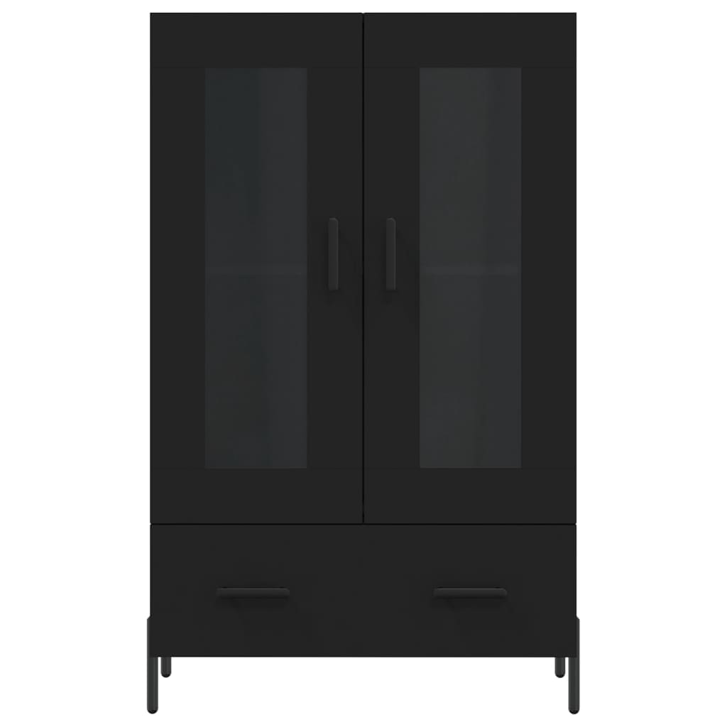 vidaXL Skříň highboard černá 69,5 x 31 x 115 cm kompozitní dřevo