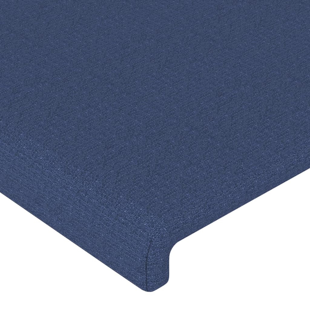 vidaXL Čelo postele typu ušák modré 183x23x78/88 cm textil