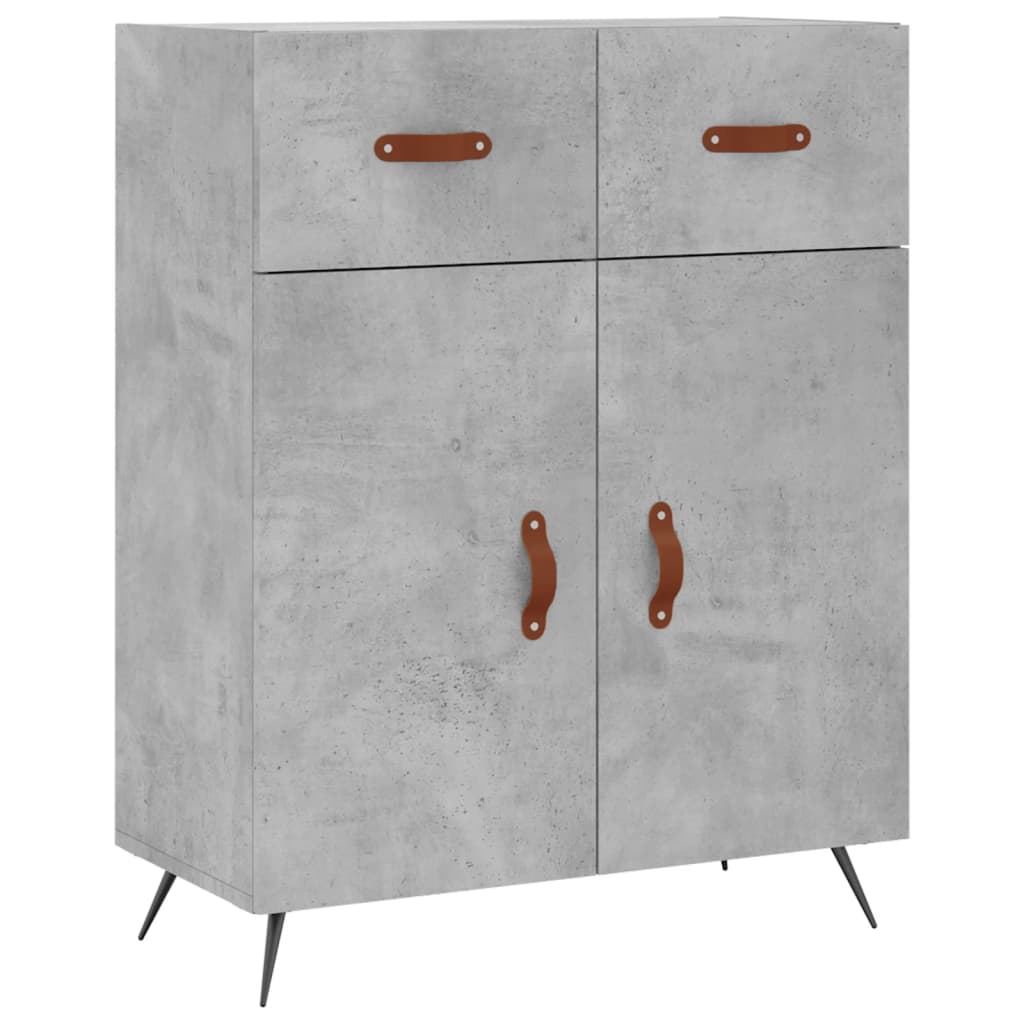 vidaXL Skříň highboard betonově šedá 69,5x34x180 cm kompozitní dřevo