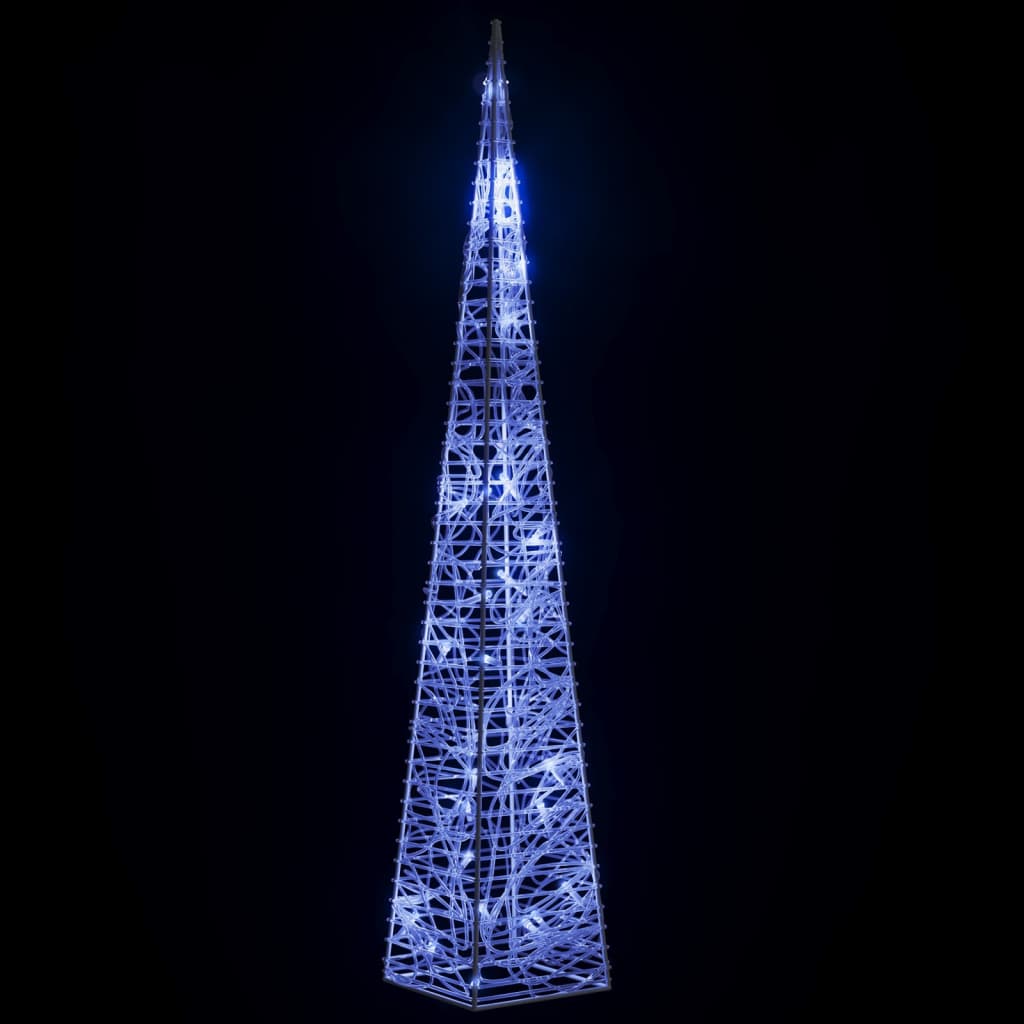 vidaXL Akrylový dekorativní světelný LED kužel modrý 60 cm