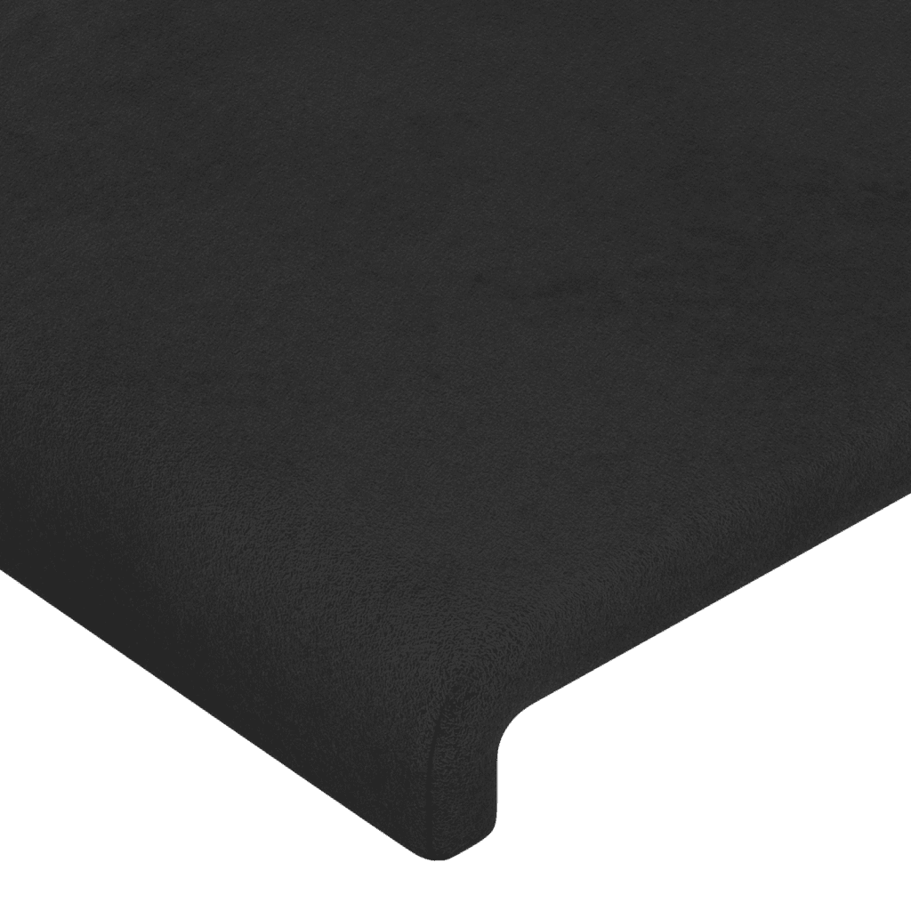 vidaXL Box spring postel s matrací černá 100x200 cm samet