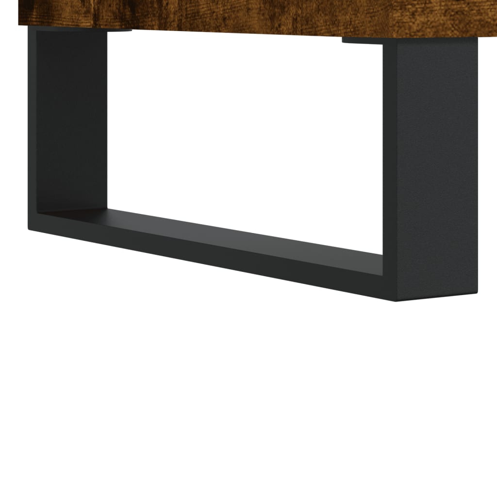 vidaXL Noční stolek kouřový dub 40 x 40 x 50 cm kompozitní dřevo