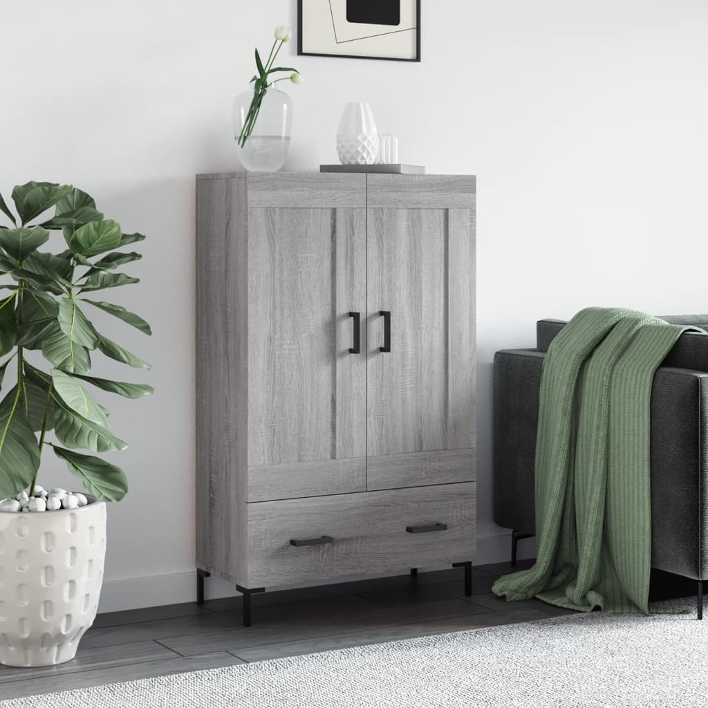 vidaXL Skříň highboard šedá sonoma 69,5 x 31 x 115 cm kompozitní dřevo